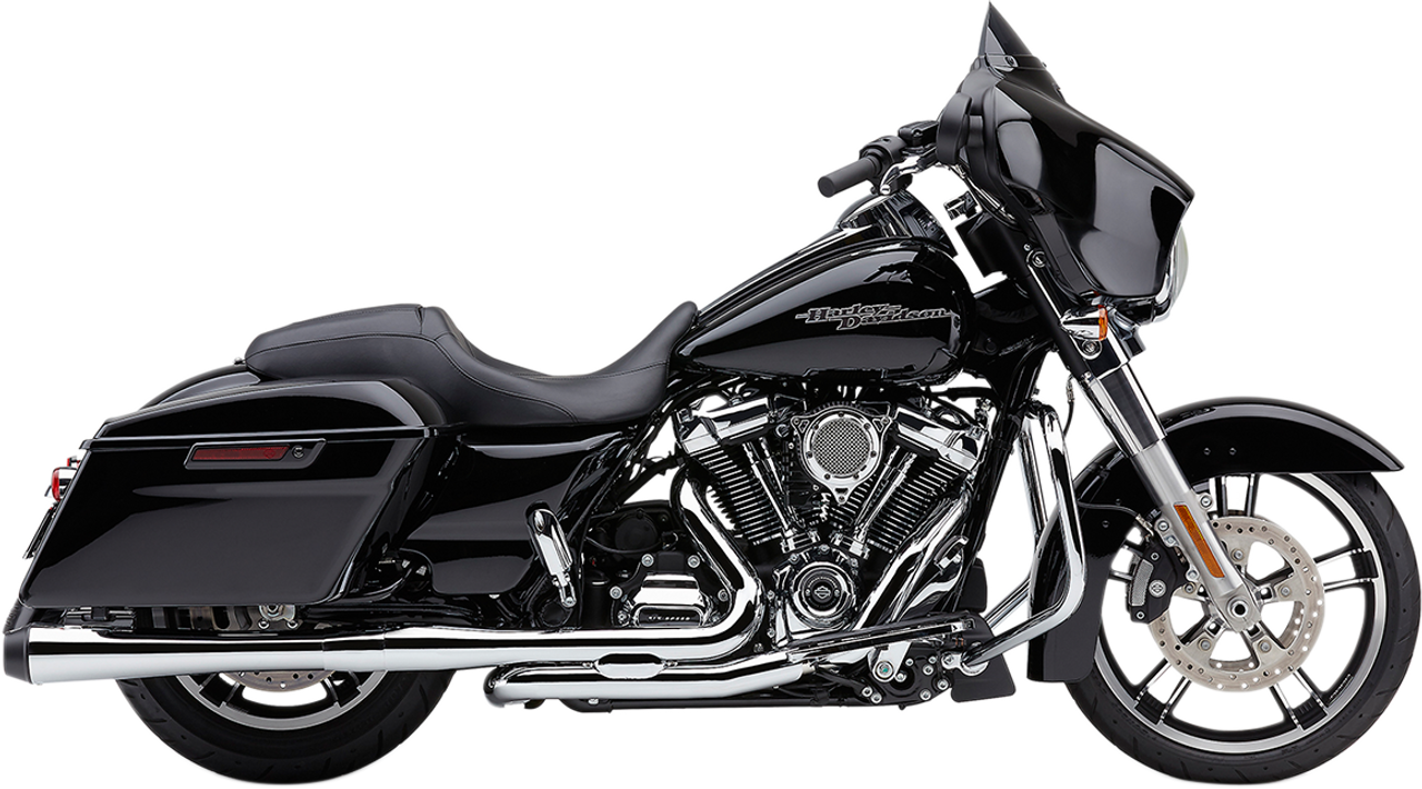 Cobra #6208 - El Diablo 4" Mufflers for FL - Chrome/Black