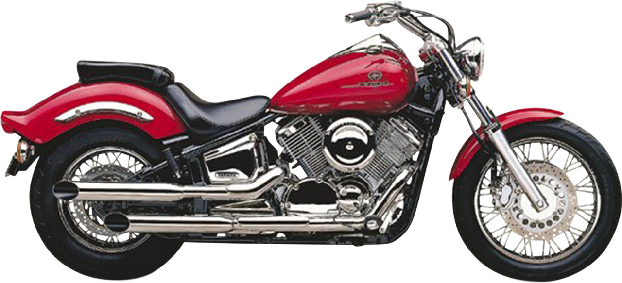Cobra #2167SC - Slashcut Mufflers - Chrome - V-Star 1100