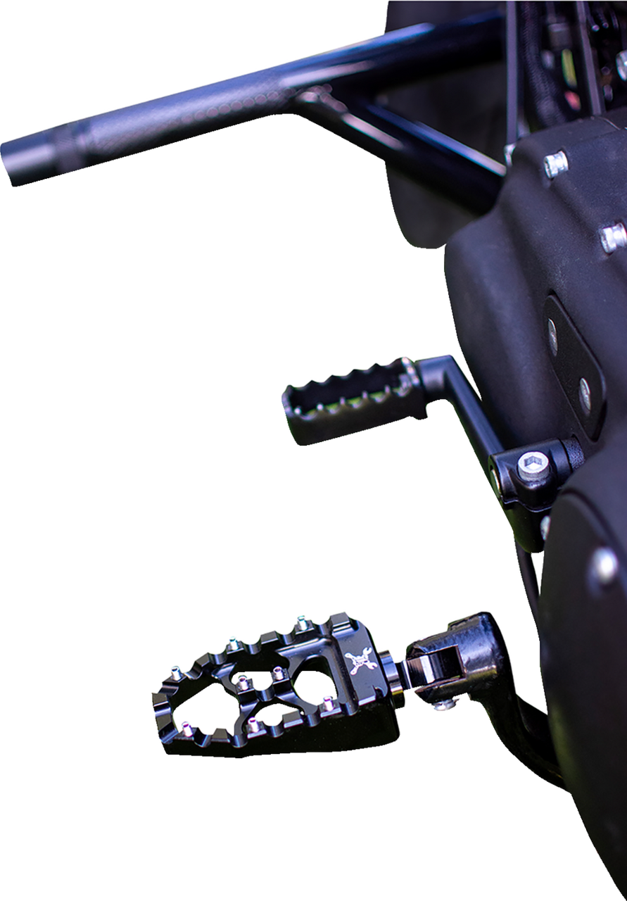 Burly Brand #B13-1015B - MX Evolution Pegs - Black - Sportster/Dyna