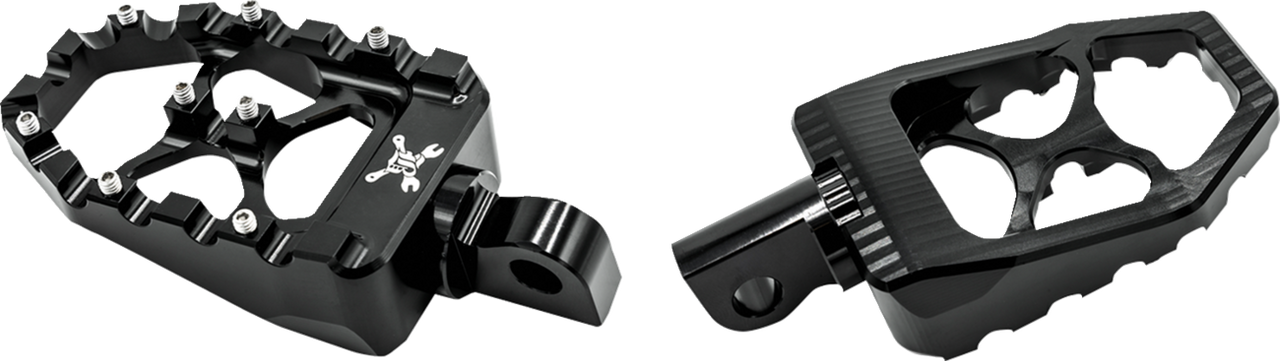 Burly Brand #B13-1015B - MX Evolution Pegs - Black - Sportster/Dyna