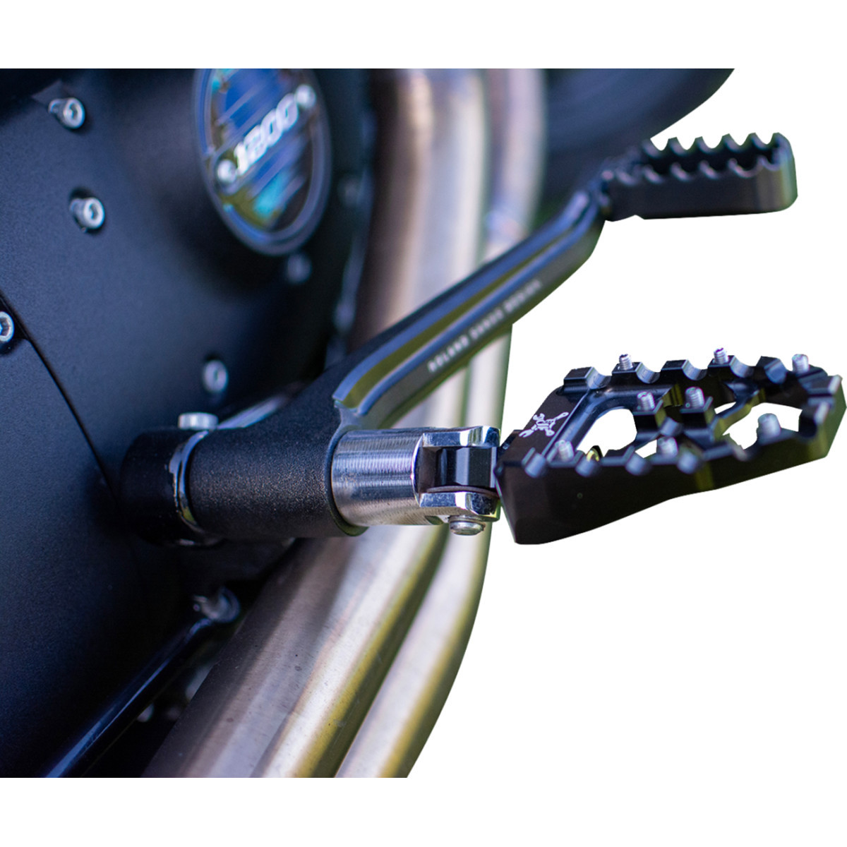 Burly Brand #B13-1015B - MX Evolution Driver Pegs - Black - Sportster/Dyna
