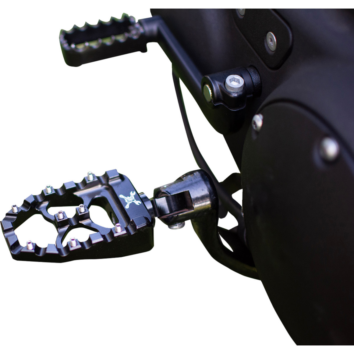 Burly Brand #B13-1015B - MX Evolution Driver Pegs - Black - Sportster/Dyna