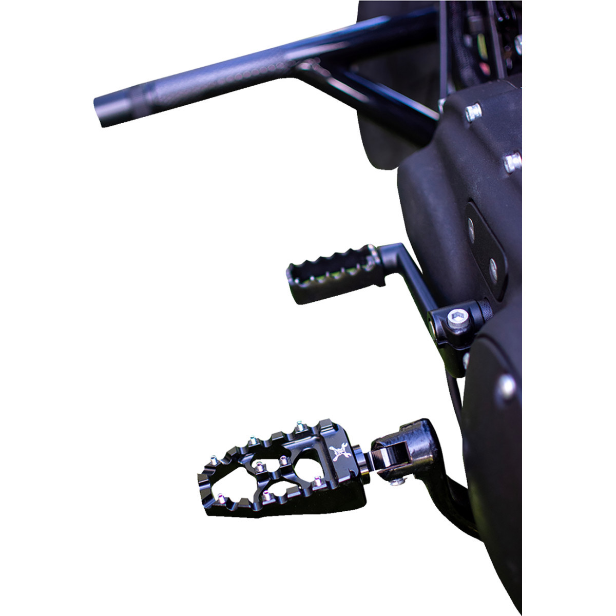 Burly Brand #B13-1015B - MX Evolution Driver Pegs - Black - Sportster/Dyna