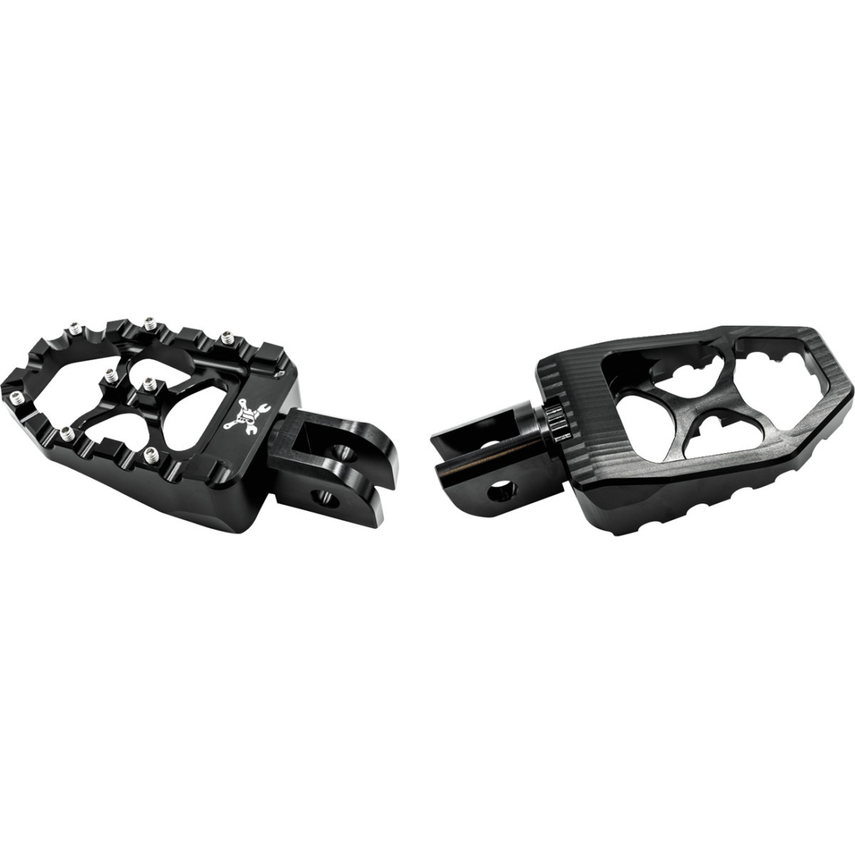 Burly Brand #B13-1016B - MX Evolution Driver Pegs - Black - Softail