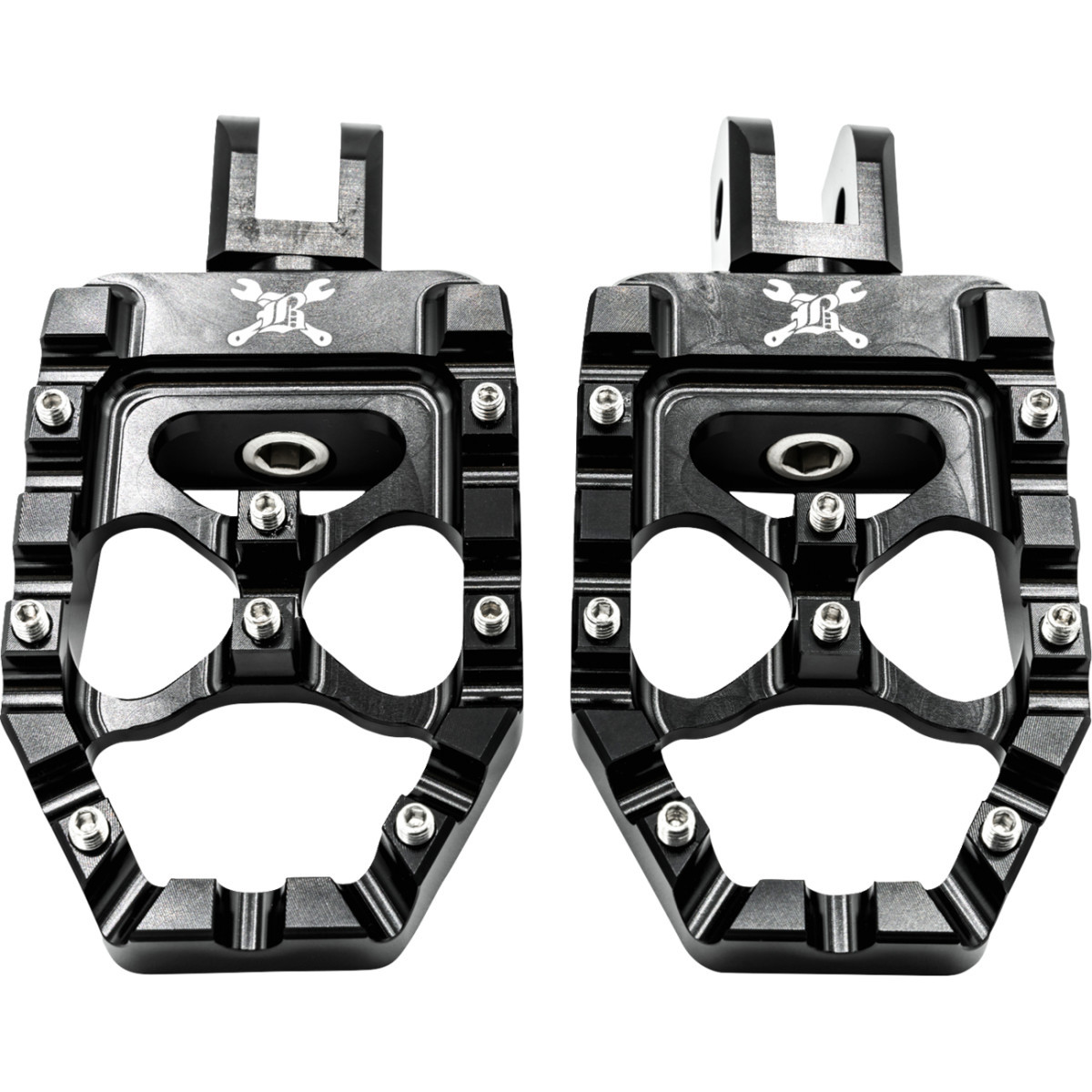 Burly Brand #B13-1016B - MX Evolution Driver Pegs - Black - Softail