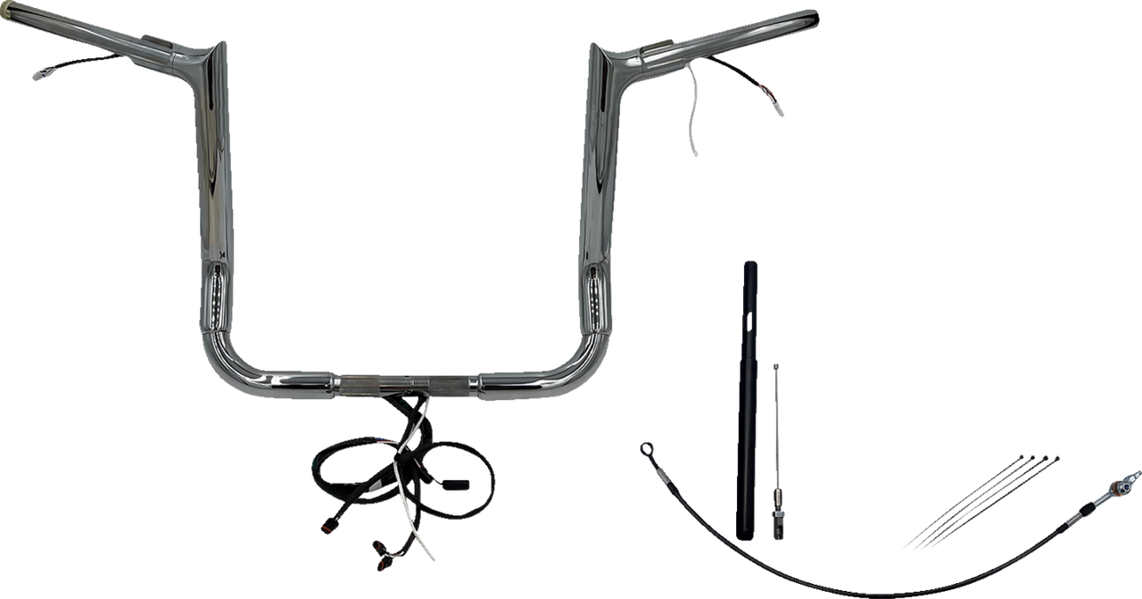 Fat Baggers Inc. 812014 - Handlebar Kit - Pointed Top - 14" - Chrome