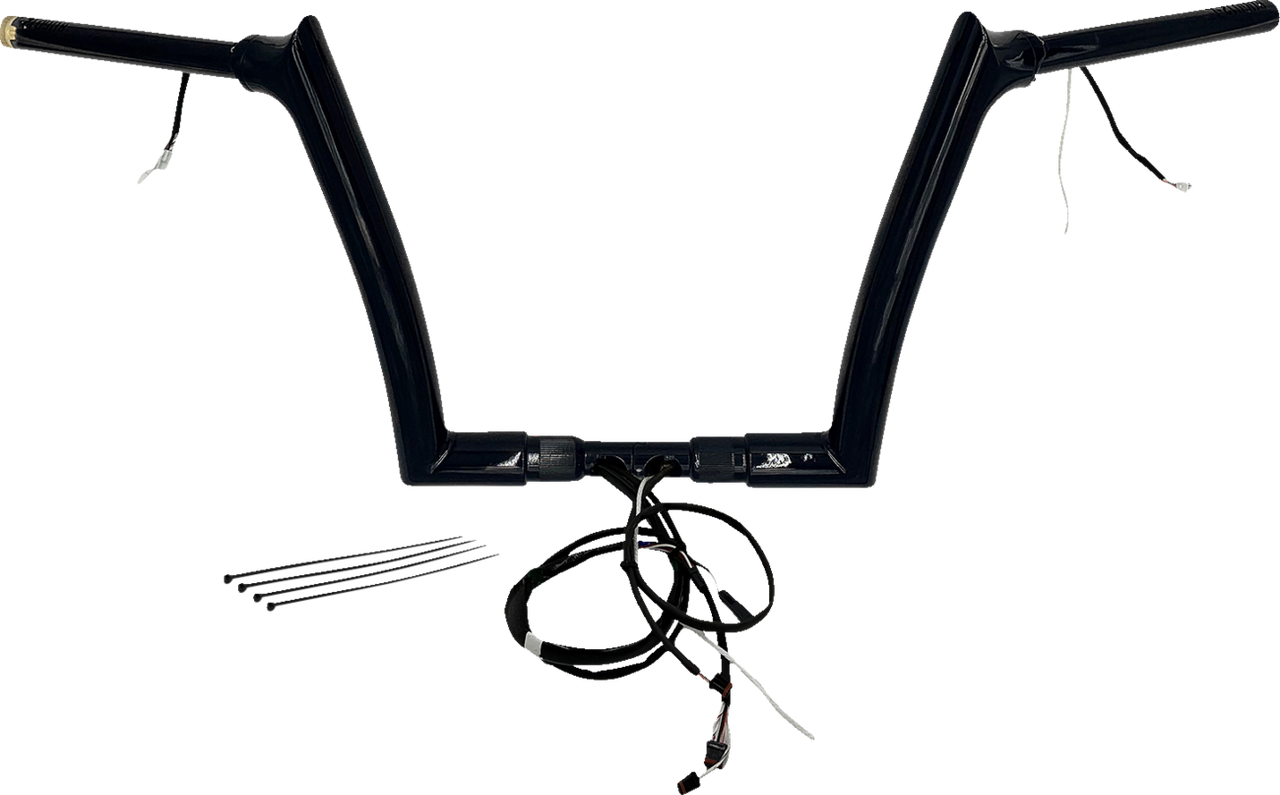 Fat Baggers Inc. 802312-B - Handlebar Kit - Pointed Top - 12" - Black
