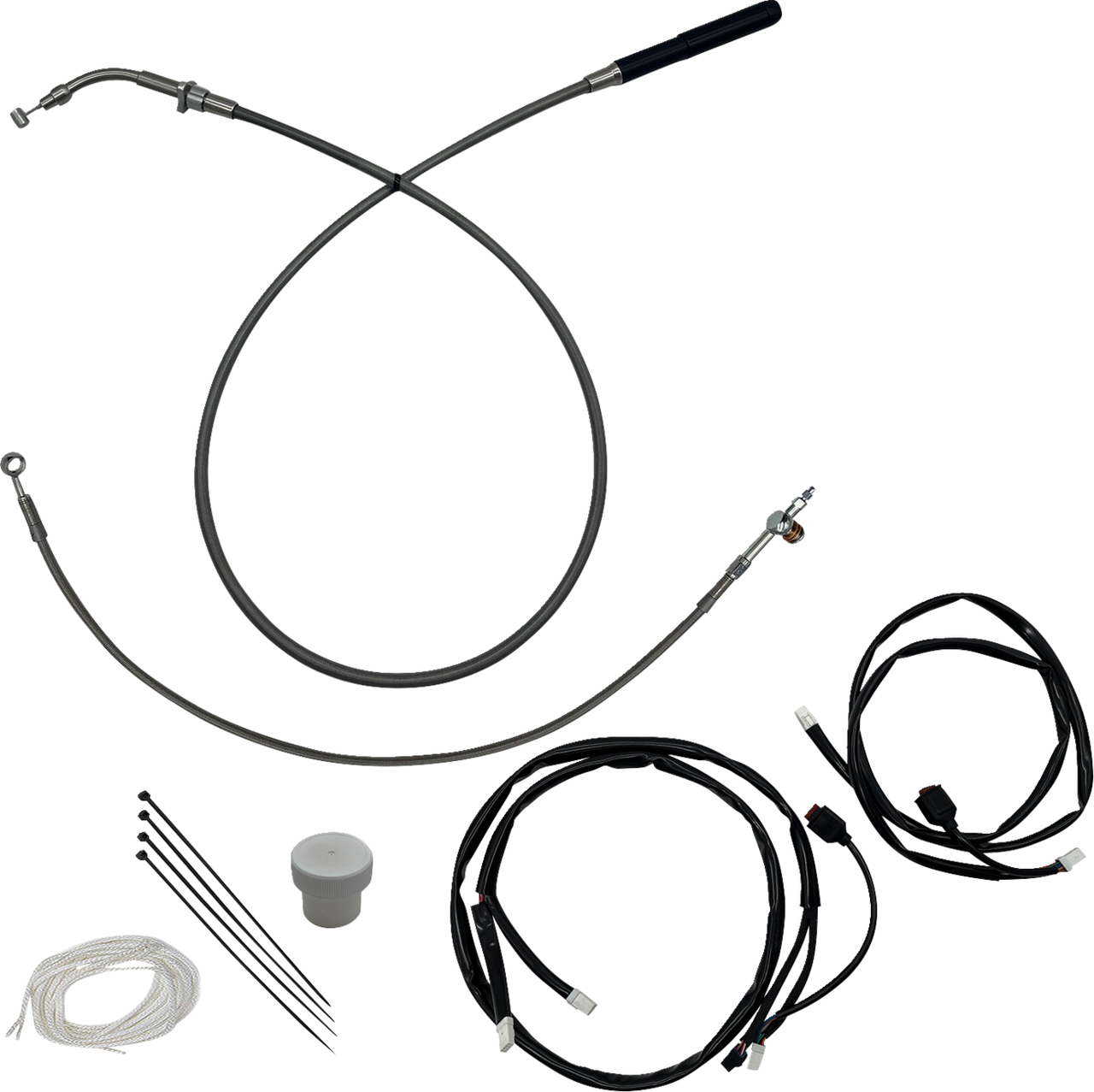 Fat Baggers Inc. 149016 - EZ Installation Kit - +8" - FLHX, FLHXSE - Braided