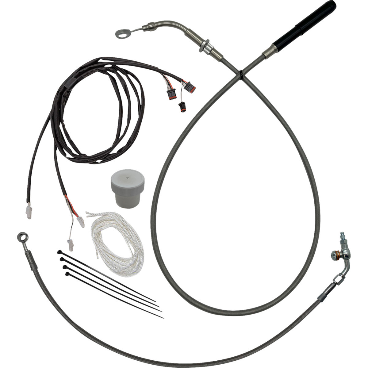 FAT Baggers INC. #119916 - EZ Install Kit - +6" - '21-'25 FLTR - Braided
