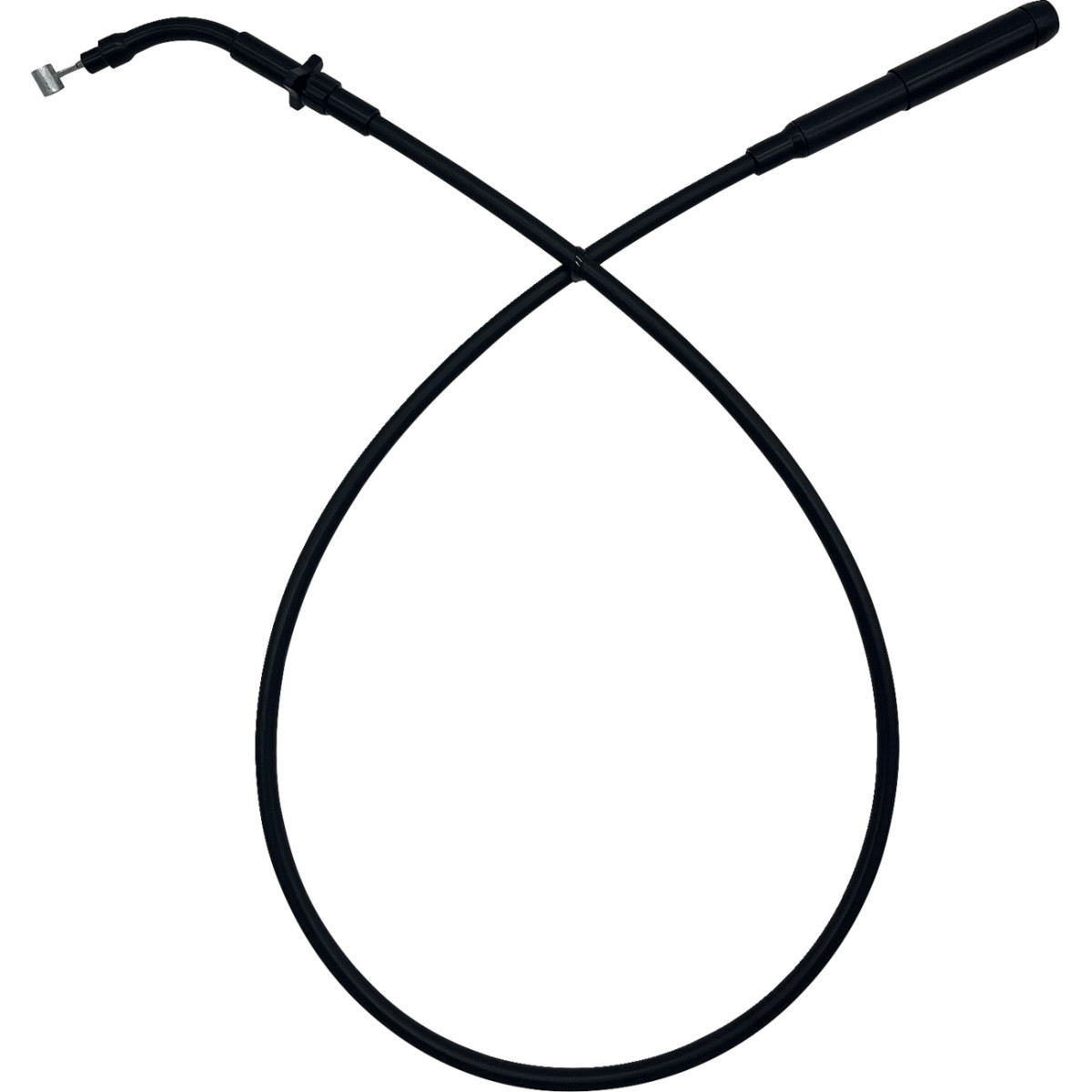 FAT Baggers INC. #108002-B - EZ Install Upper Clutch Cable - FLHX/FLTR SE - +2" - Black Vinyl