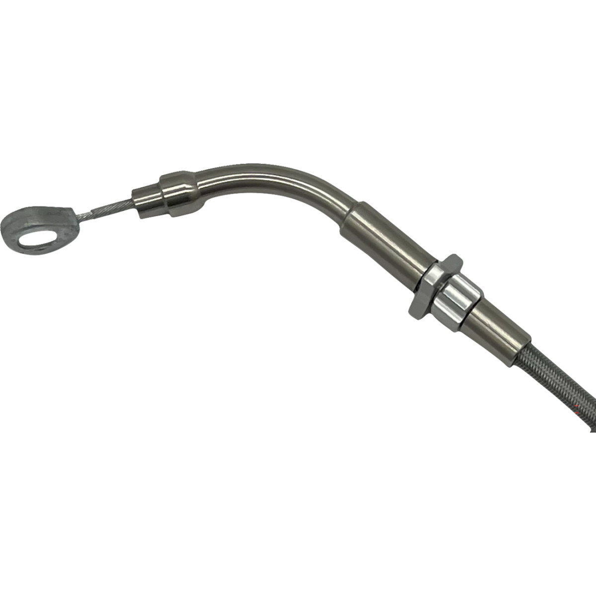 FAT Baggers INC. #118008 - EZ Install Upper Clutch Cable - FLTR/FLHX '21-'23 - +8" - Braided Stainless Steel