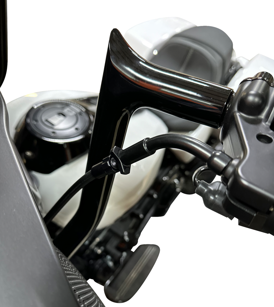 Fat Baggers Inc. 118000-B - EZ Install Upper Clutch Cable - FLTR/FLHX '21-'23 - Stock - Black