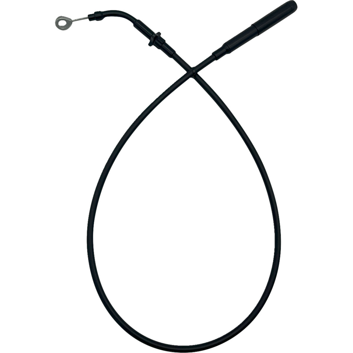 FAT Baggers INC. #118004-B - EZ Install Upper Clutch Cable - FLTR/FLHX '21-'23 - +4" - Black Vinyl