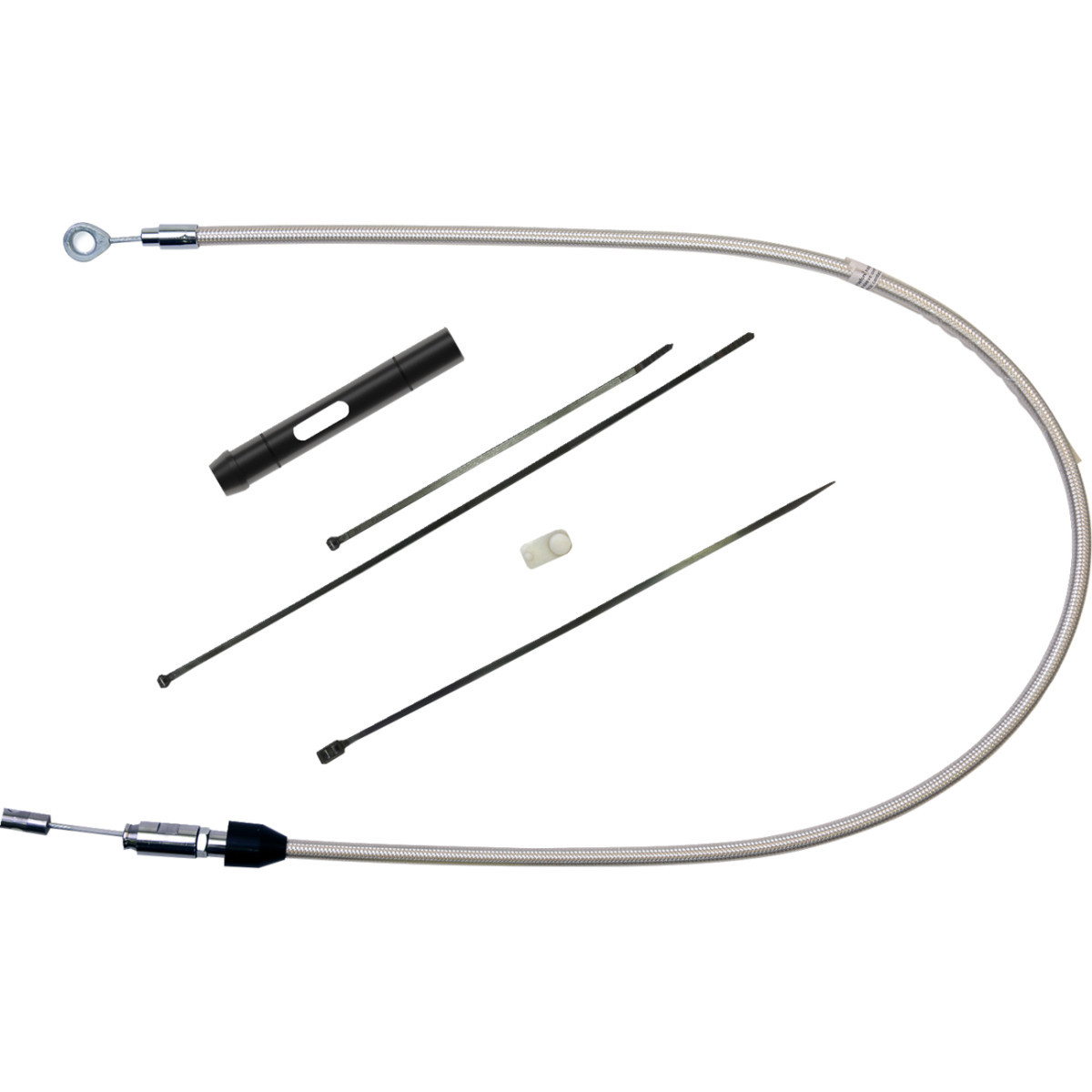 Magnum Shielding #523402HE - Polished Stainless Quick Connect Upper Clutch Cable - 32"