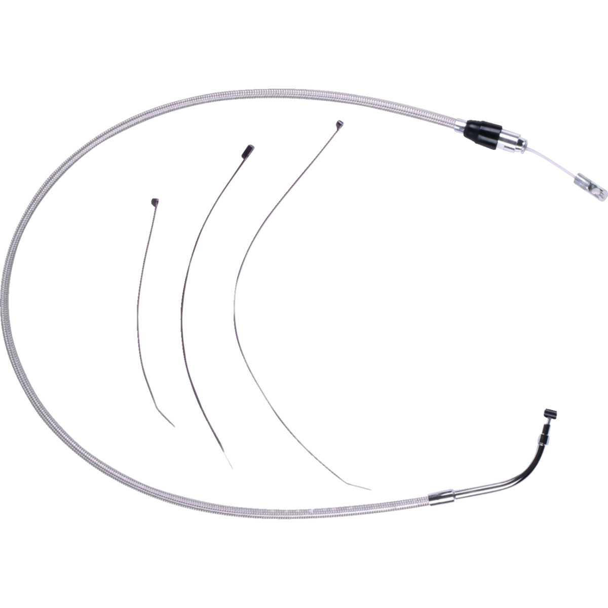 Magnum Shielding #523902HE - Polished Stainless Quick Connect Upper Clutch Cable - 37-1/4"