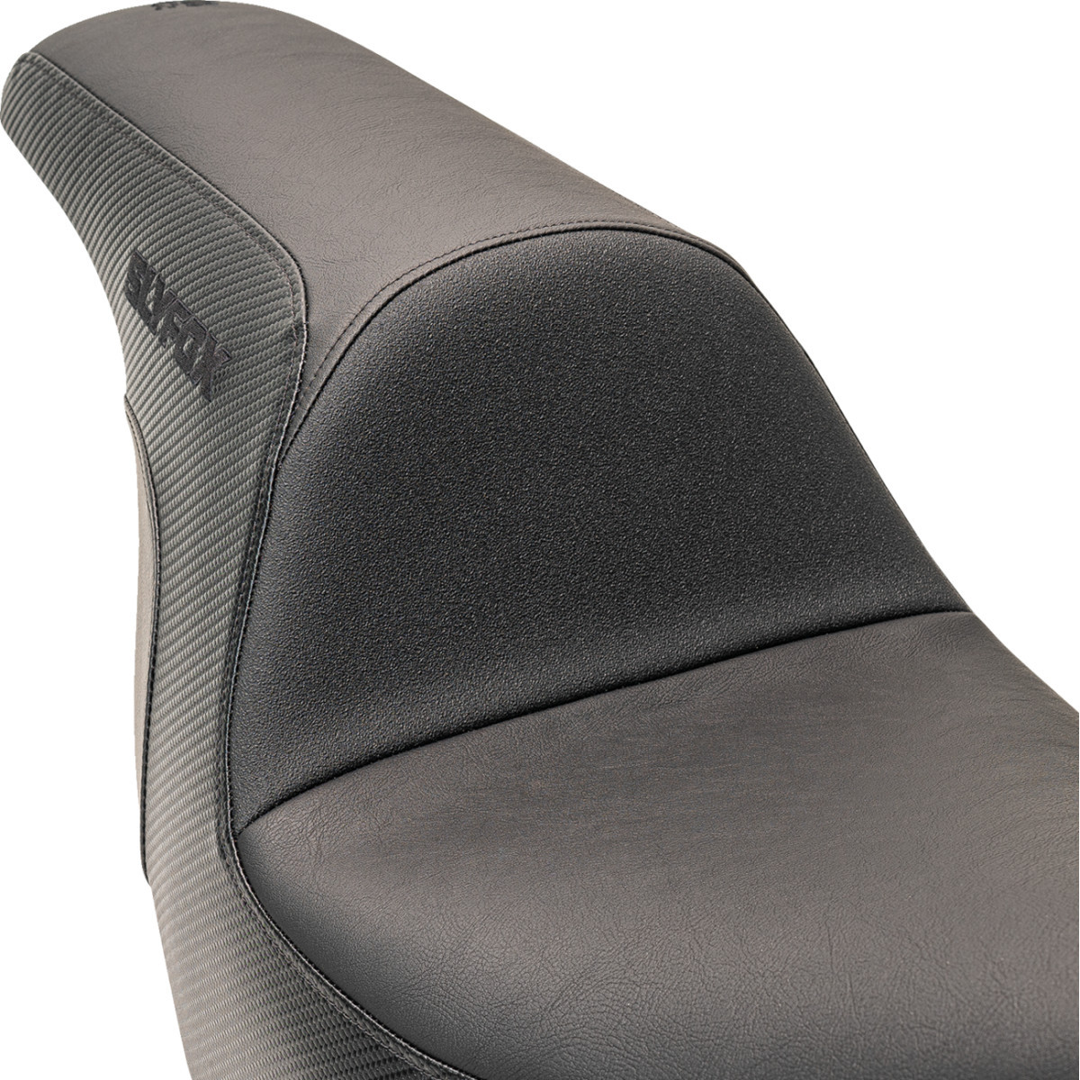Slyfox #0802-1589 - Lowrider Drifter Seat - Black Logo - Smooth Vinyl - Carbon Fiber - FXLR/FLSB '18-'24
