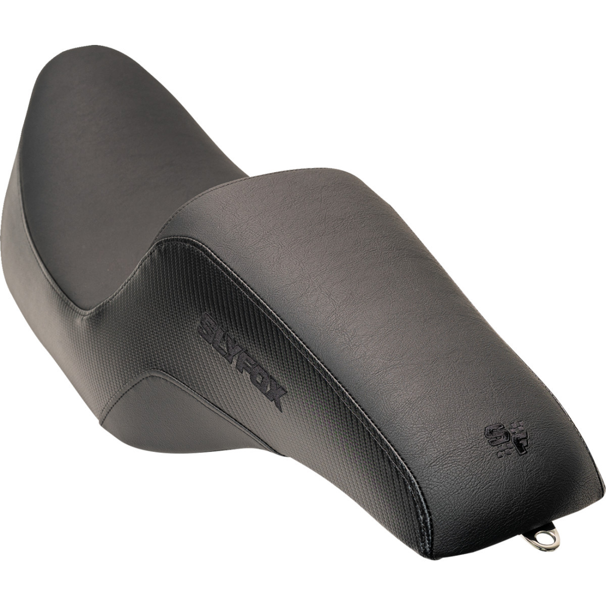 Slyfox #0801-1614 - Drifter Seat - Black Logo - Smooth Vinyl - Carbon Fiber - FL '08-'23