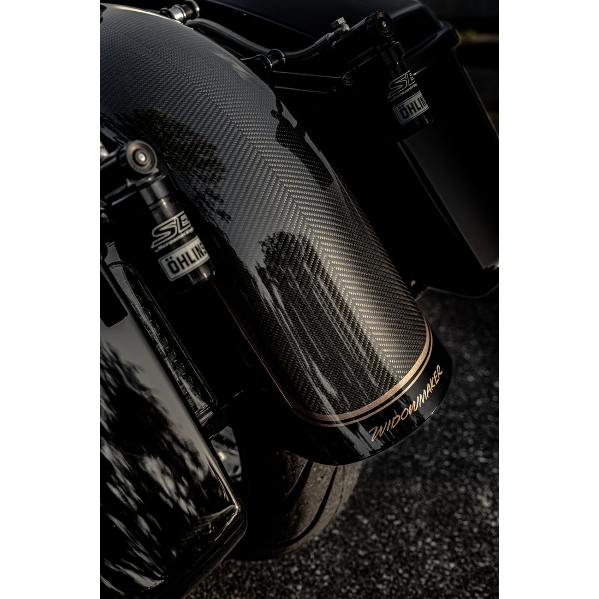 Slyfox #1027-RF3C-G - Fender - Rear - Gloss Black