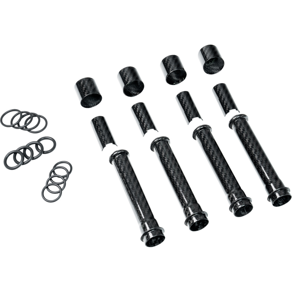 Slyfox #1012-PCXC - Pushrod Covers - Carbon Fiber - M8