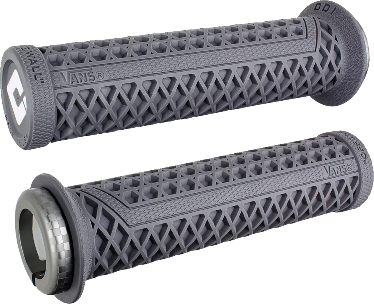 ODI #D33VNH-G  - Vans v2.1 Lock-On Grips - PWC - Graphite/Gray