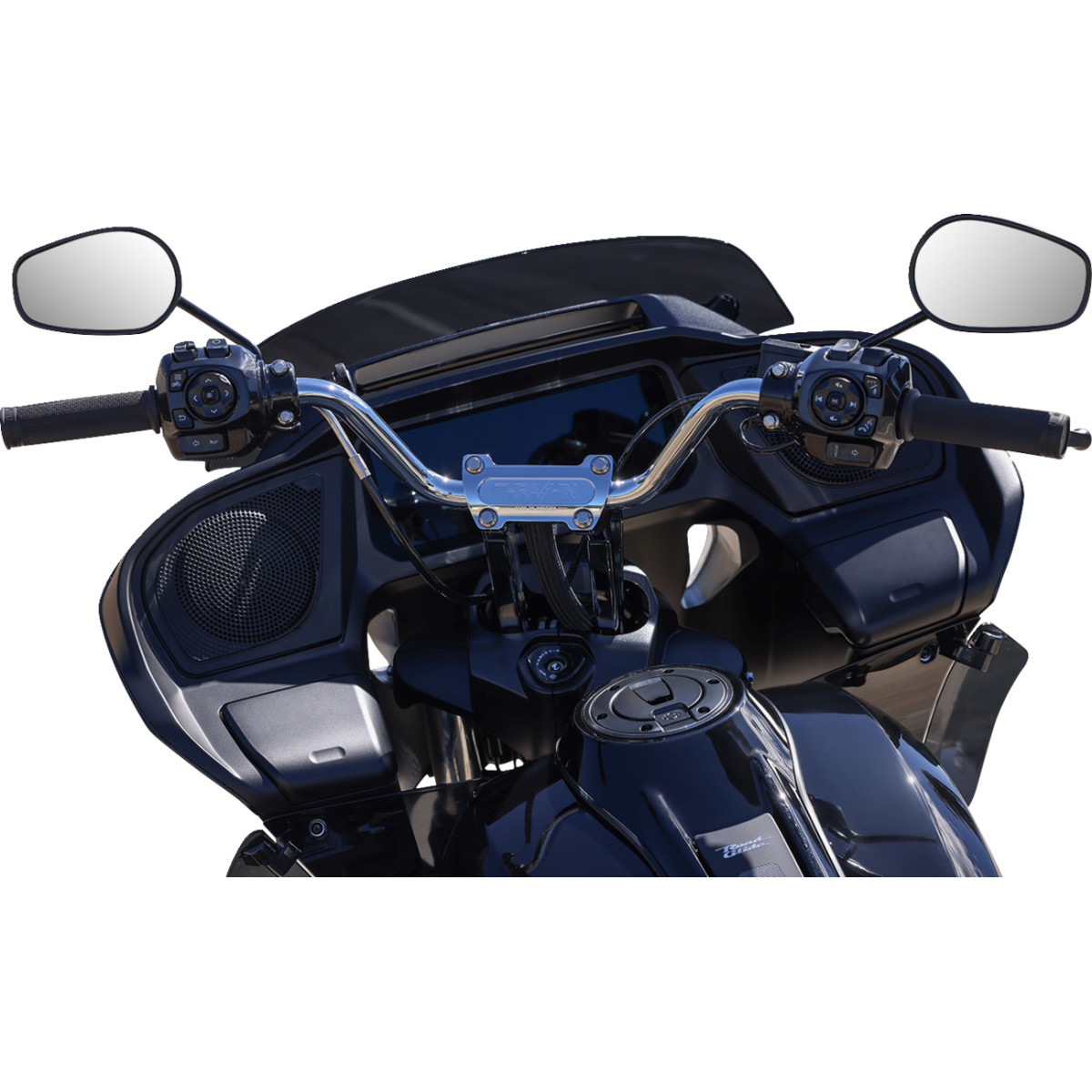 Thrashin Supply CO. #TSC-2802-3 - 1" Handlebar - High Bend - Chrome