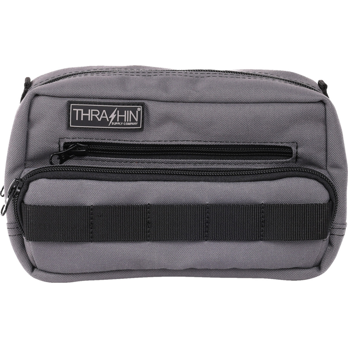 Thrashin Supply CO. #THB-0018 - Handlebar Bag Plus - Gray