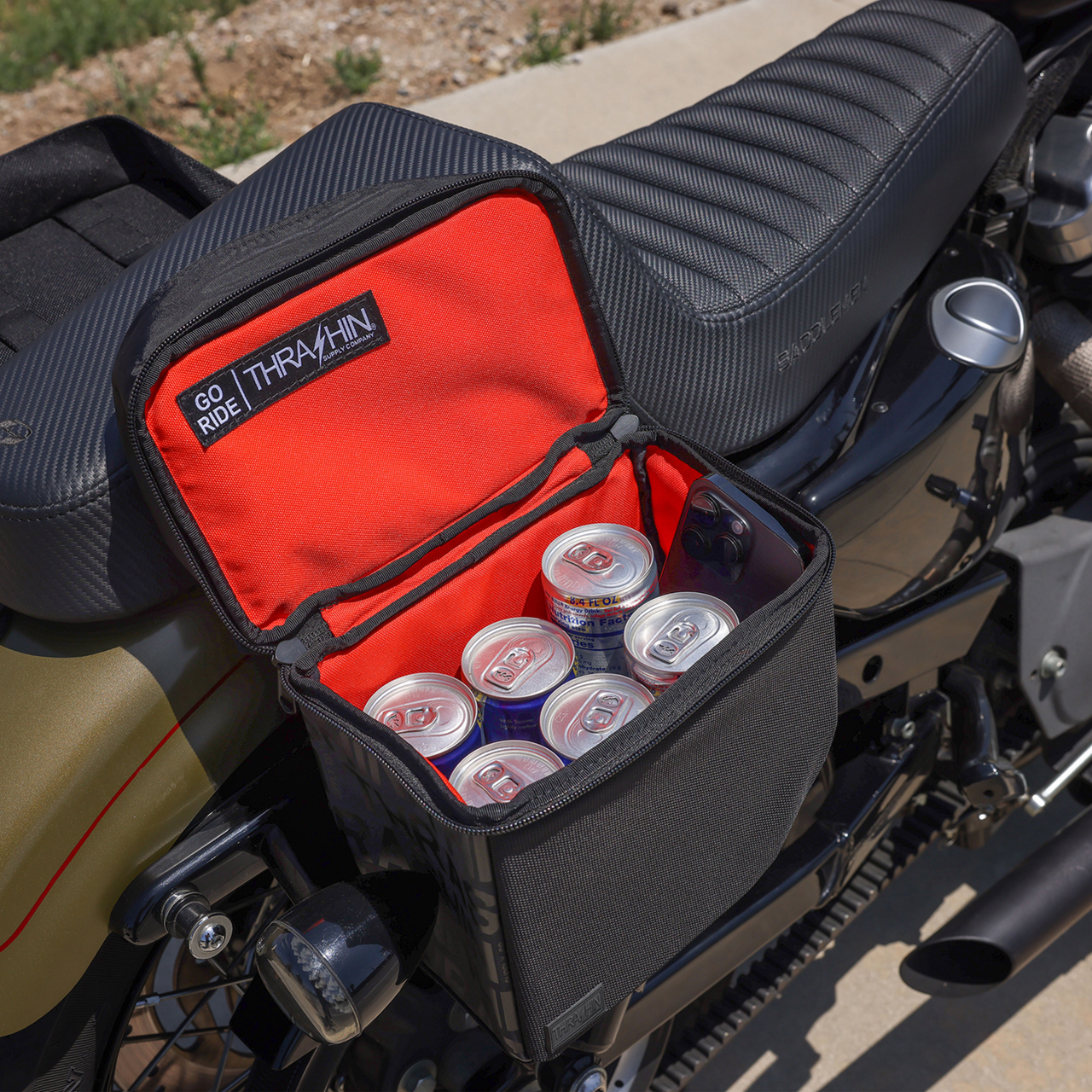 Thrashin #TSB-0019 - Mini Essential Saddlebags - 8 Liter