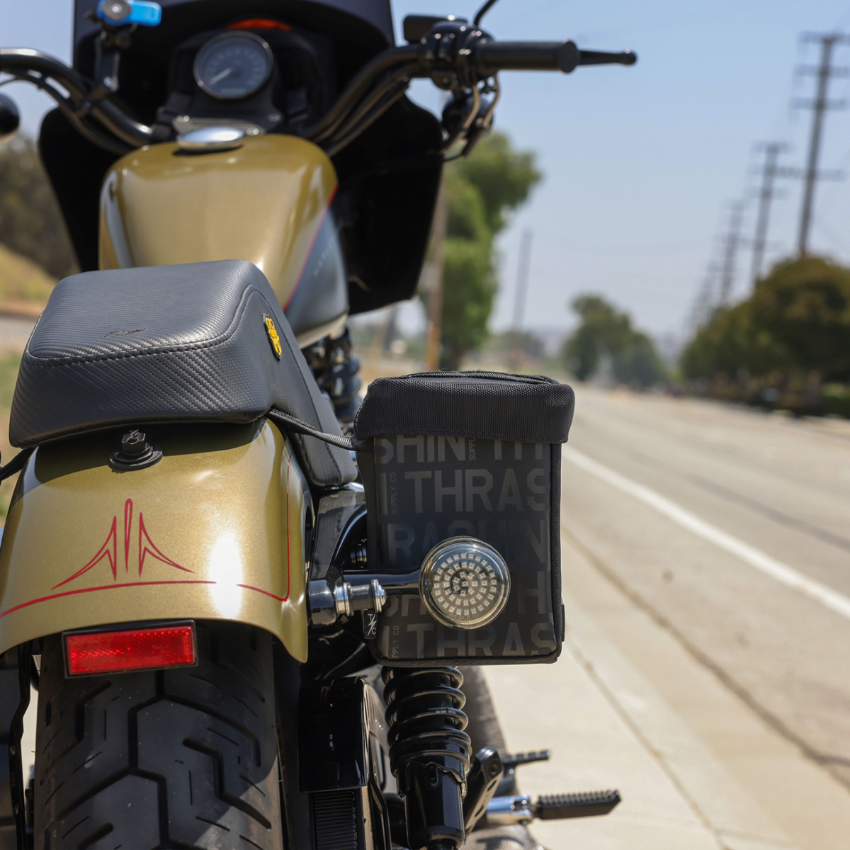Thrashin Supply CO. #TSB-0019 - Mini Essential Saddlebags - 8 Liter