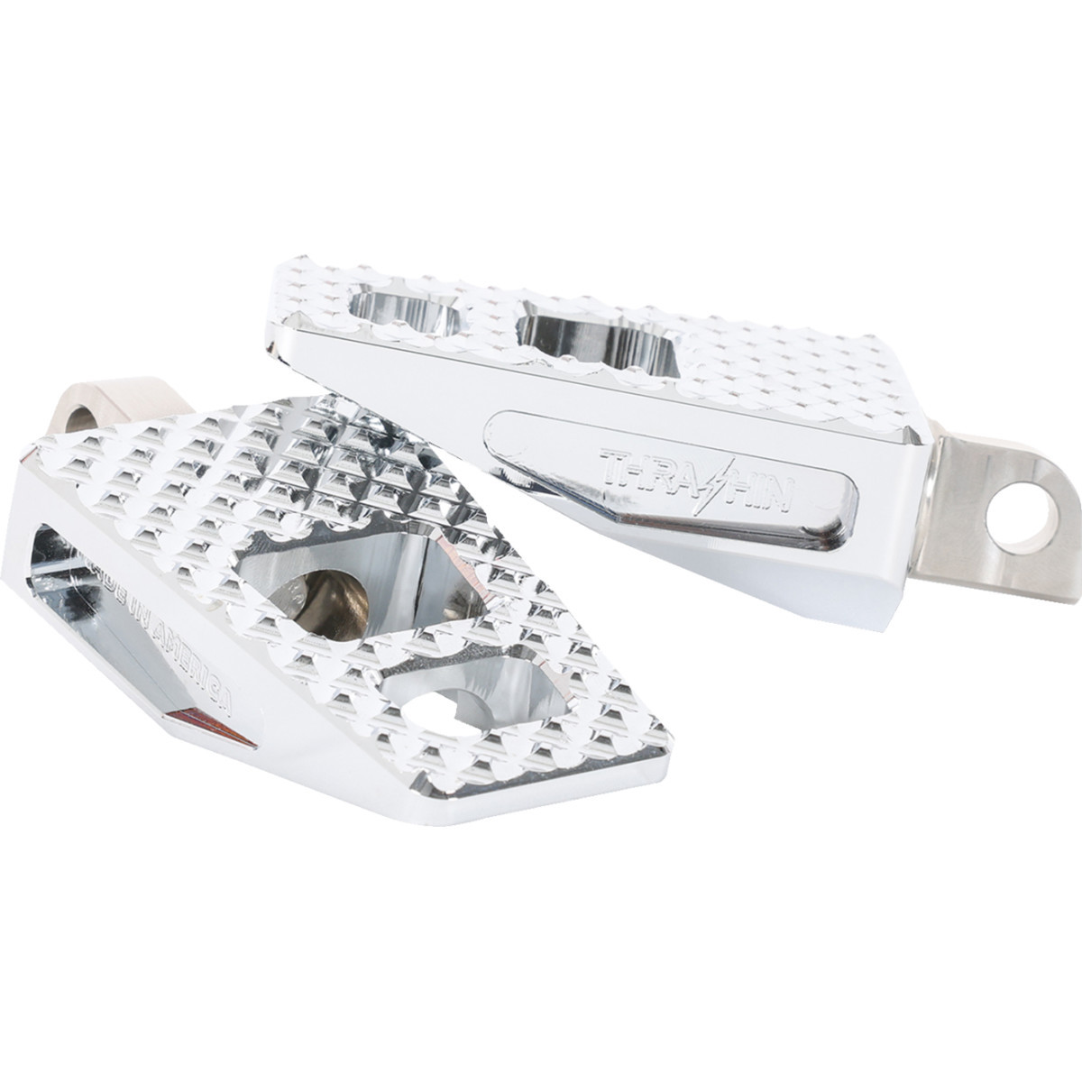 Thrashin Supply CO. #TSC-2020-3-D - P-54 Foot Pegs - Front/Rear - Chrome