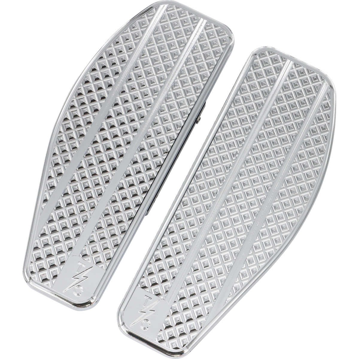 Thrashin Supply CO. #TSC-2205-3 - Mini Floorboards - Passenger - Chrome