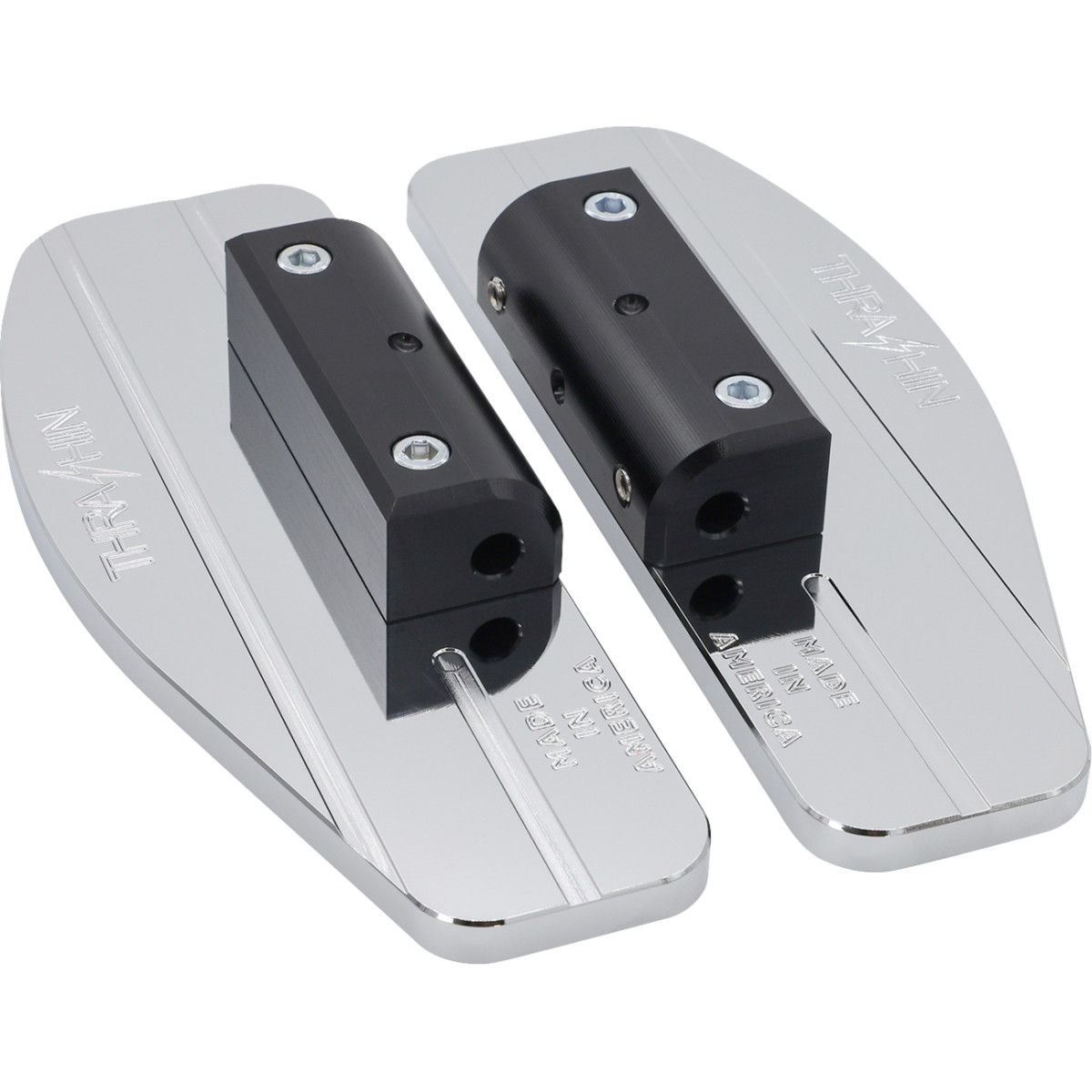 Thrashin Supply CO. #TSC-2205-3 - Mini Floorboards - Passenger - Chrome