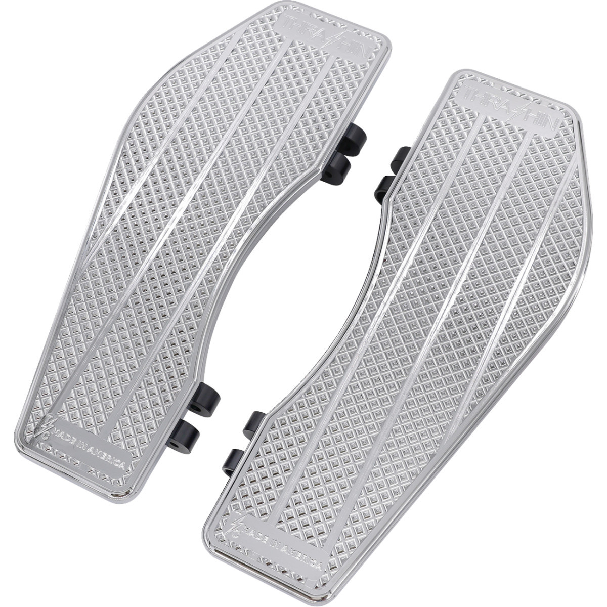 Thrashin Supply CO. #TSC-2200-3 - Floorboards - Driver - Chrome
