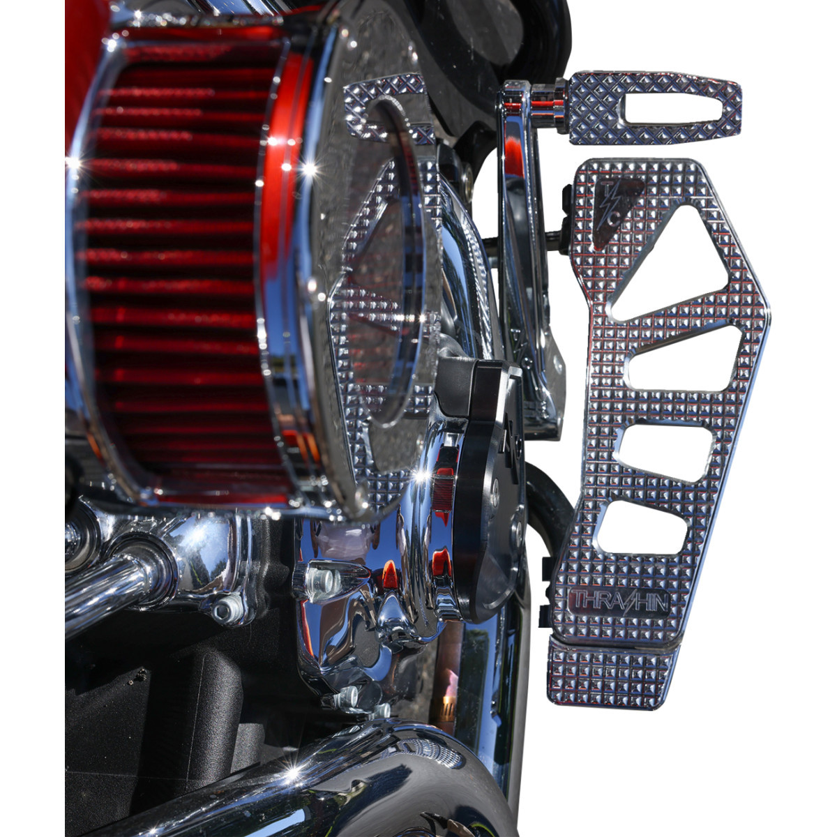Thrashin Supply CO. #TSC-3028-1 - Cam Cover - Gen 2 - Smooth - Black - M8