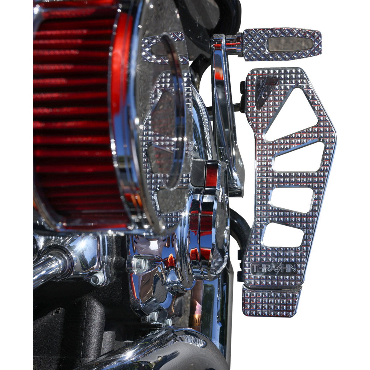 Thrashin Supply CO. #TSC-3028-3 - Cam Cover - Gen 2 - Smooth - Chrome - M8