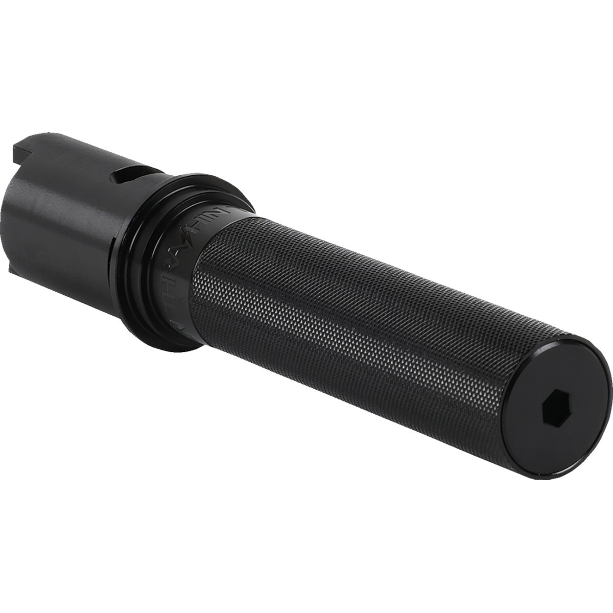Thrashin Supply CO. #TSC-2806-1 - Throttle Tube - Knurled - 1" - Gen 2 TBW - Black