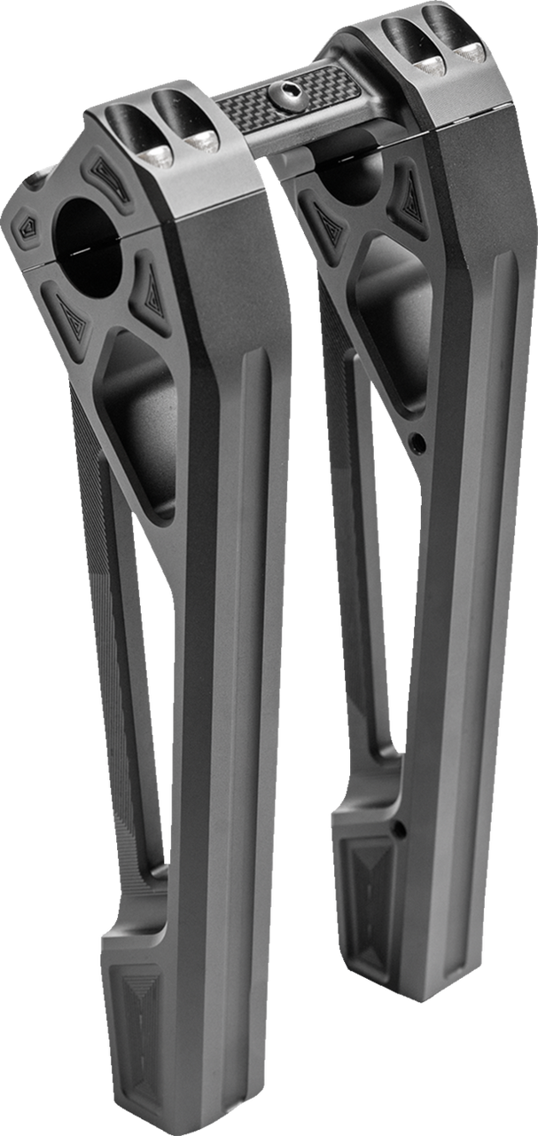 Kodlin USA #K55127  - Fastback Risers - Includes Clamp - 10" - Black