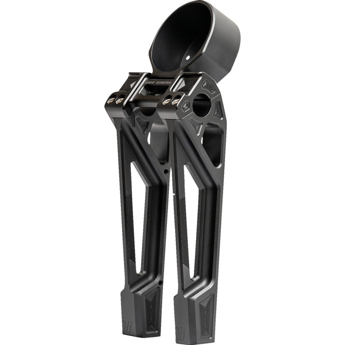 Kodlin USA #K55130 - Fastback Risers - Includes Clamp & Gauge Bracket - 10" - Black