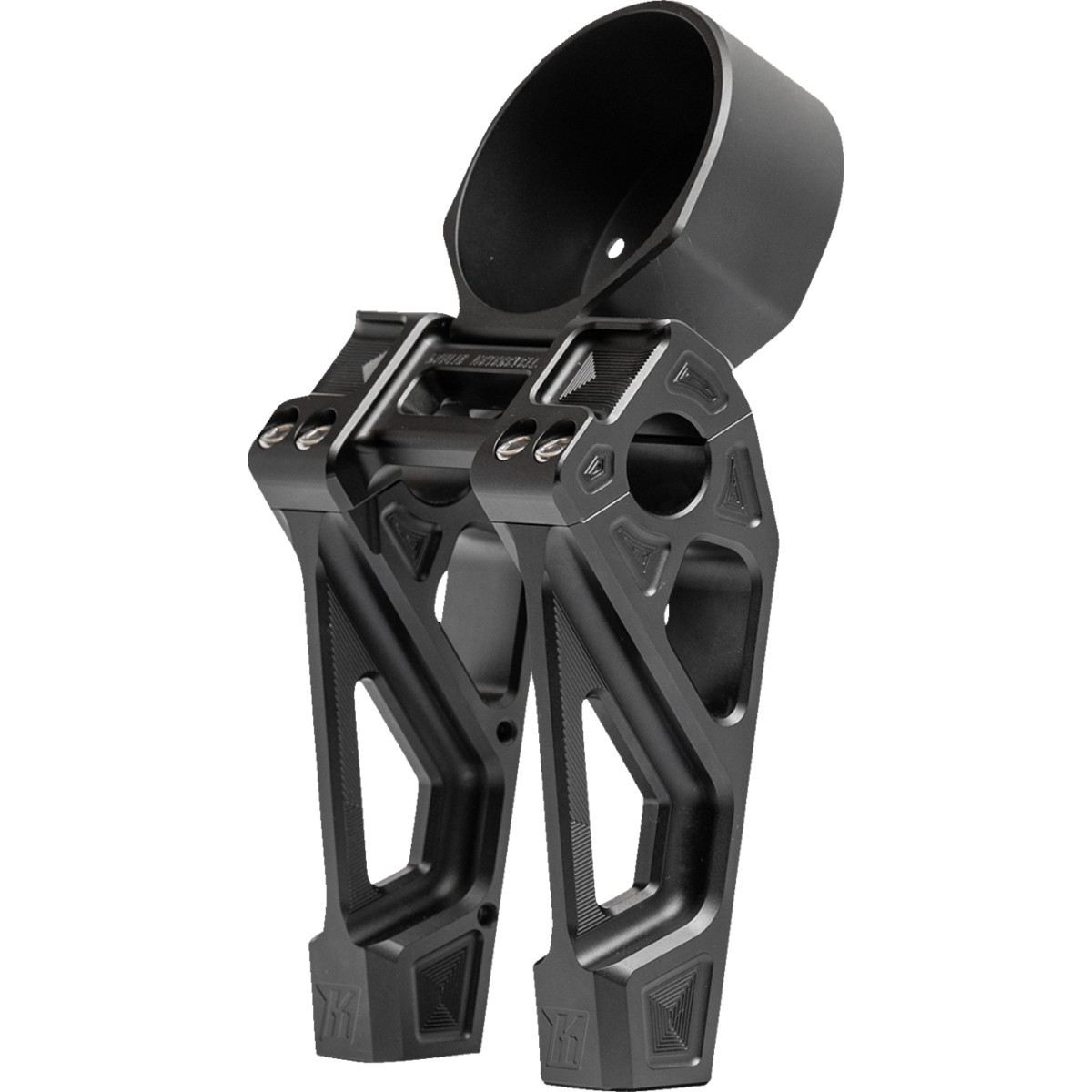 Kodlin USA #K55132 - Fastback Risers - Includes Clamp & Gauge Bracket - 6" - Black