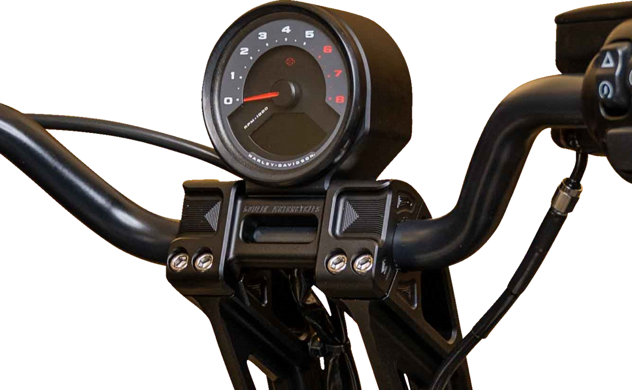 Kodlin USA #K61257  - Speedometer Gauge Bucket Mount - For Fast Back Riser - Black - 3" x 3/8"