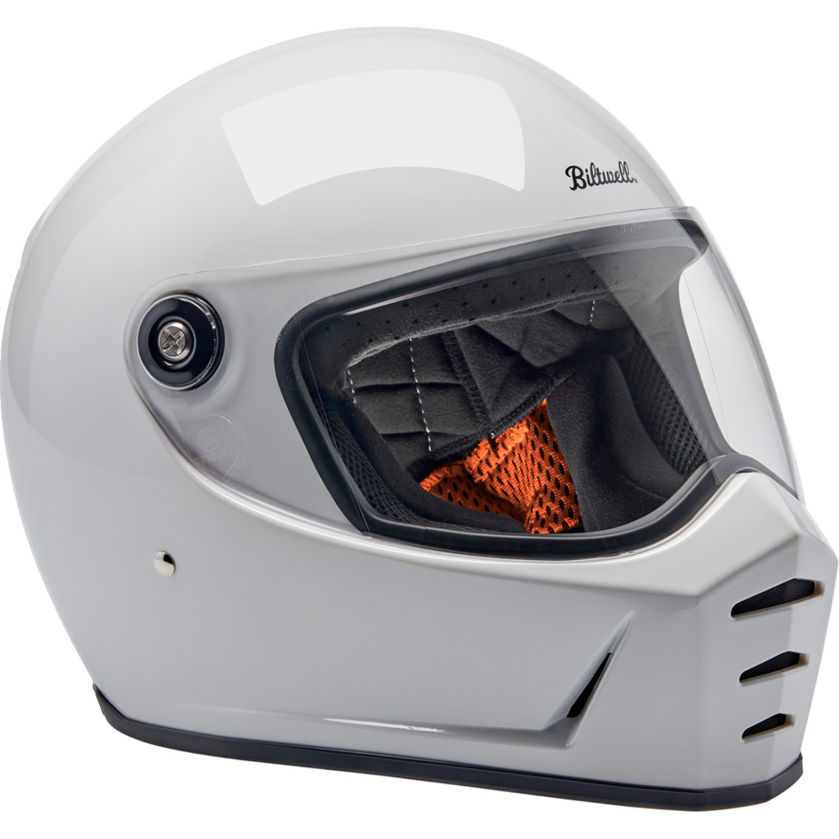 Biltwell #1004-104-501 - Lane Splitter Helmet - Gloss White - XS