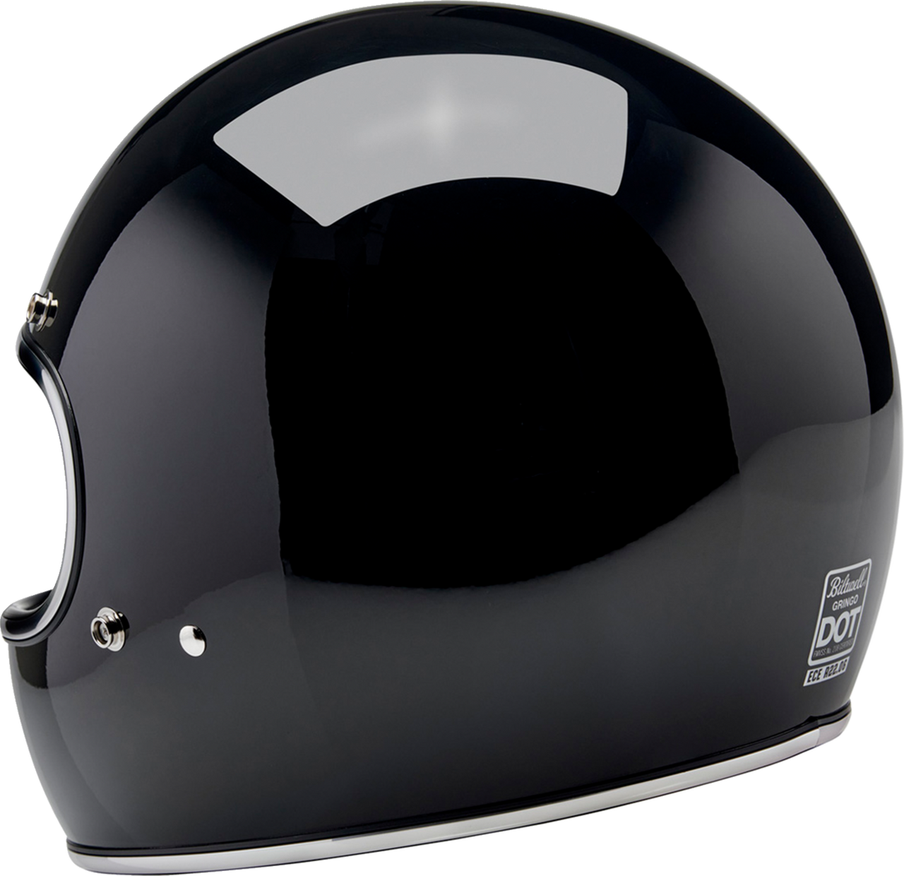 Biltwell #1002-101-505  - Gringo Helmet - Gloss Black - XL