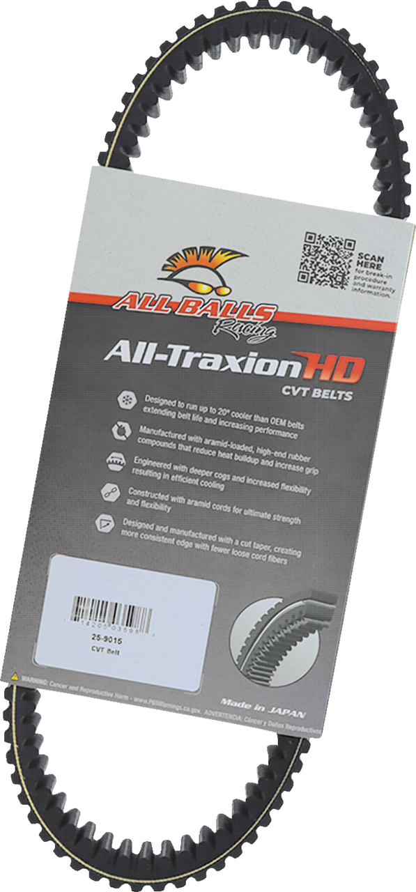 All Balls #25-9015 - All-Traxion HD CVT Belt - Can-Am