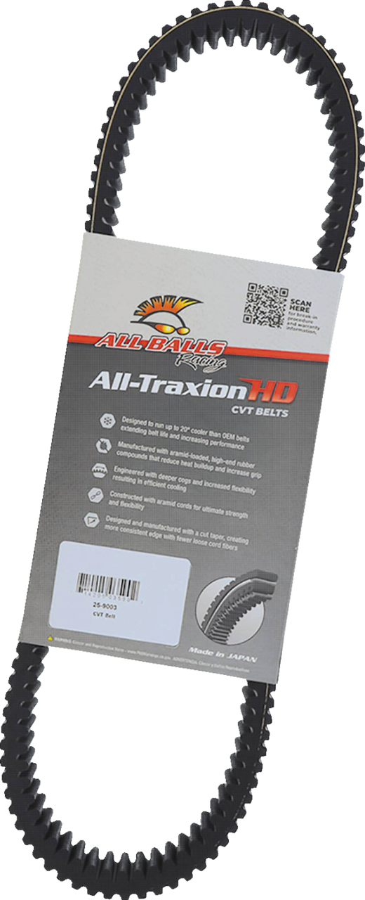 All Balls #25-9003 - All-Traxion HD CVT Belt - Teryx 1000