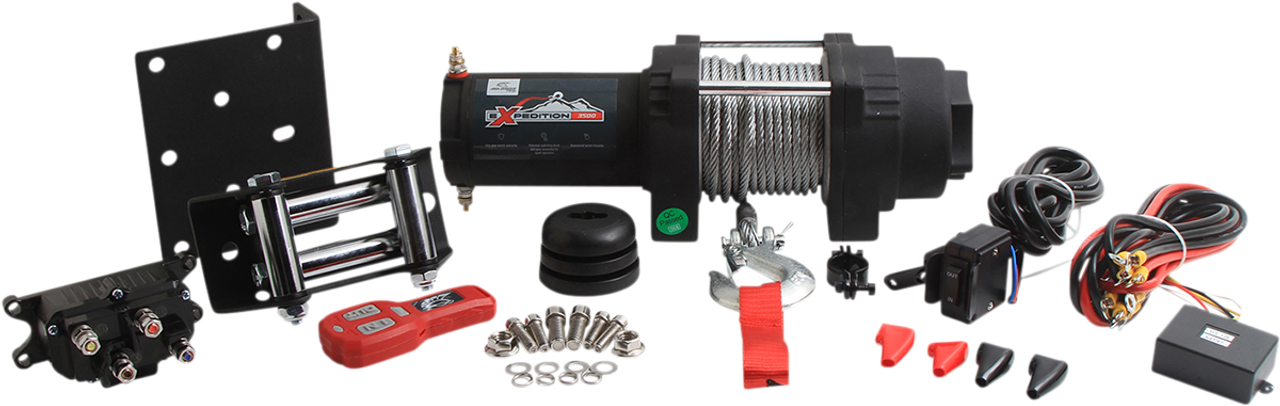 All Balls #431-01023 - Winch - 3500 LB - Wire - 4 Bolt