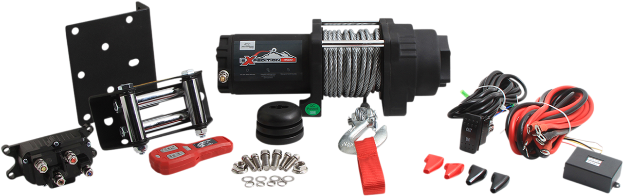 All Balls #431-01025 - Winch - 4500 LB - Wire - 4 Bolt