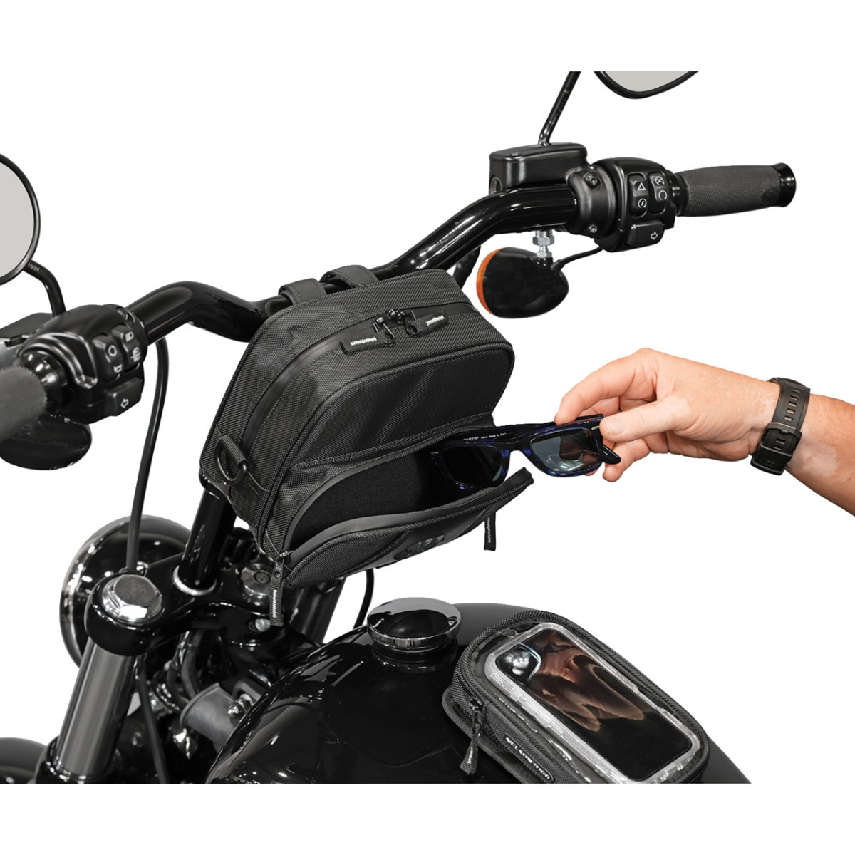 Nelson Rigg #NR-100 - Route 1 Highway Handlebar Bag - Black