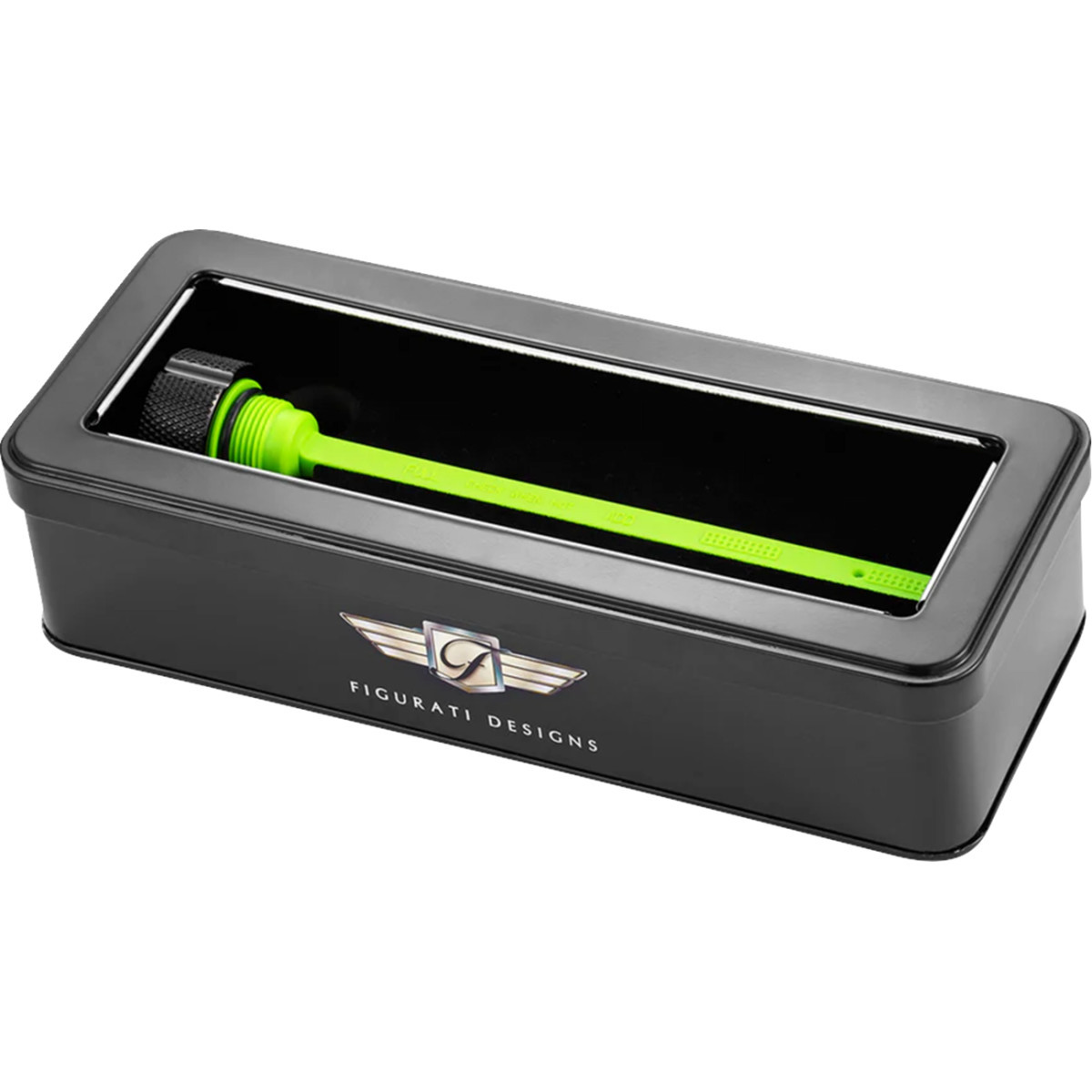 Figurati Designs #FD01-MAGDSTS-KN-BLK - Performance Magnetic Oil Dipstick - Knurled - Black - Indian