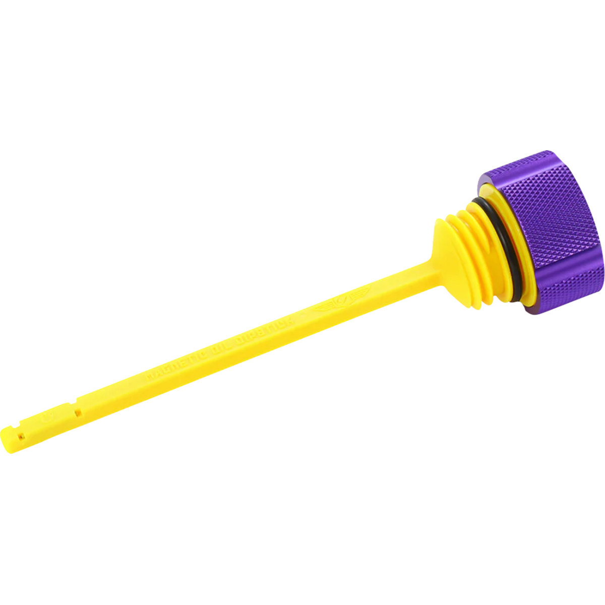 Figurati Designs #FDP01-M8KN-P - Performance Magnetic Oil Dipstick - Knurled - Purple - M8 Touring/Trike