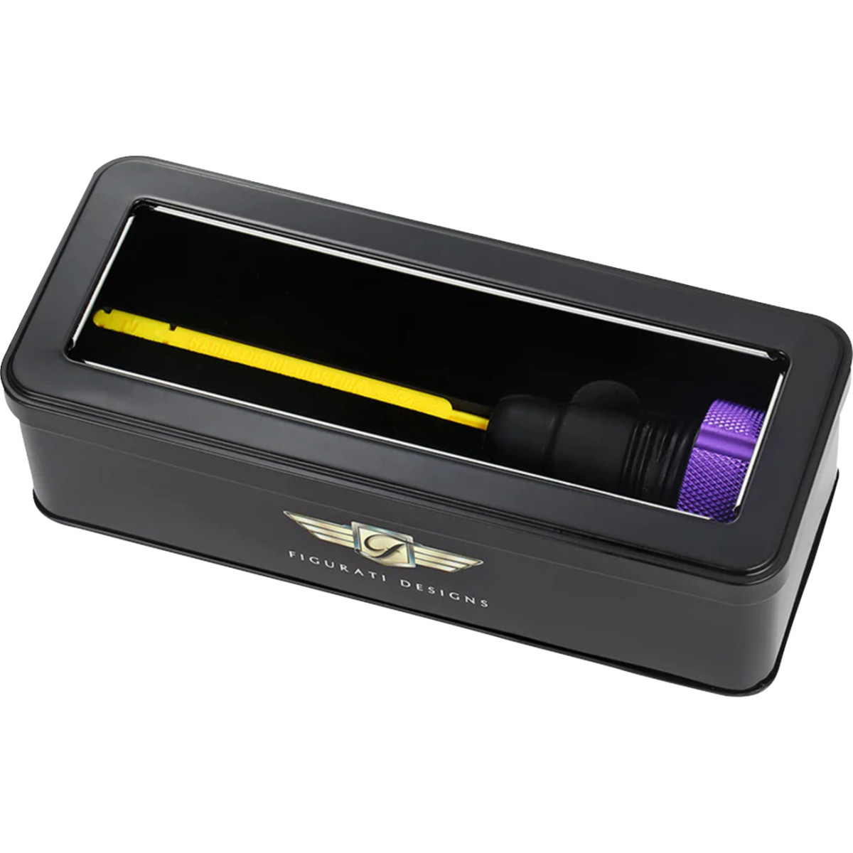 Figurati Designs #FDP01-TCKN-P - Performance Magnetic Oil Dipstick - Knurled - Purple - '07-'16 Touring/Trike