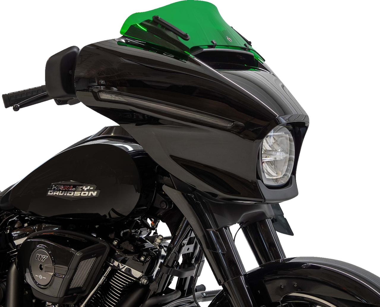 Klock Werks #KWW-01-0744 - Kolor Flare Windshield - 6-1/2" - Green - FLHX